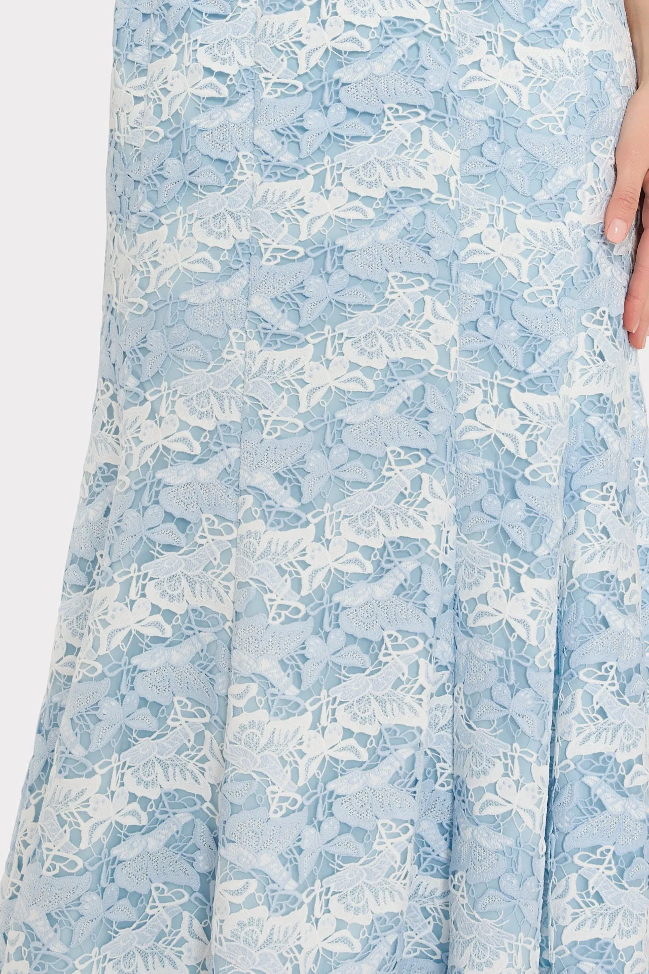 Meg Butterfly Lace Midi Dress sold by Milly product image thumbnail 4