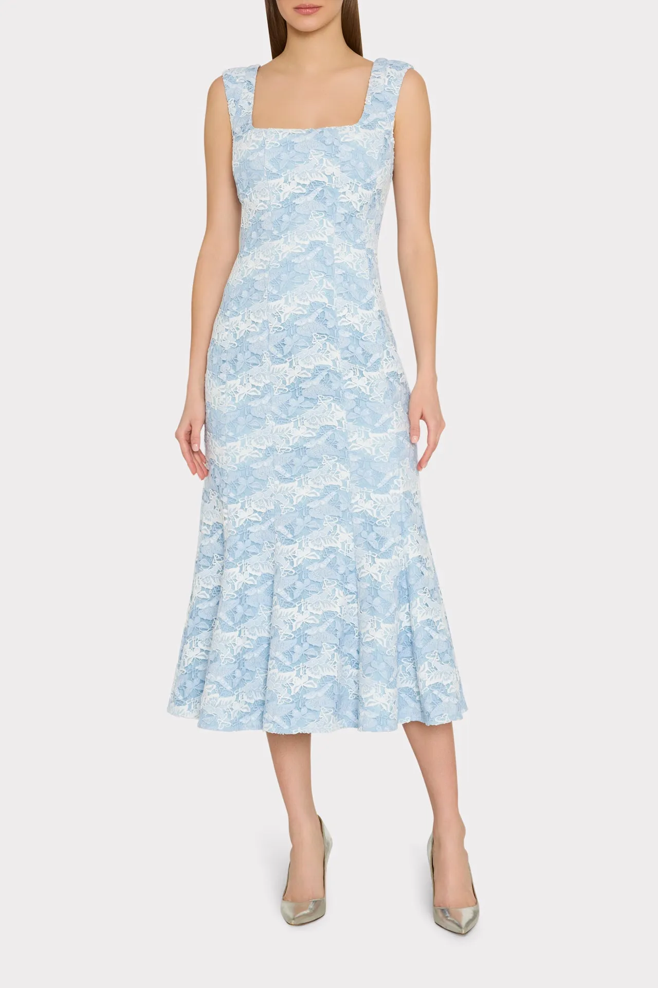 Meg Butterfly Lace Midi Dress sold by Milly product image thumbnail 2
