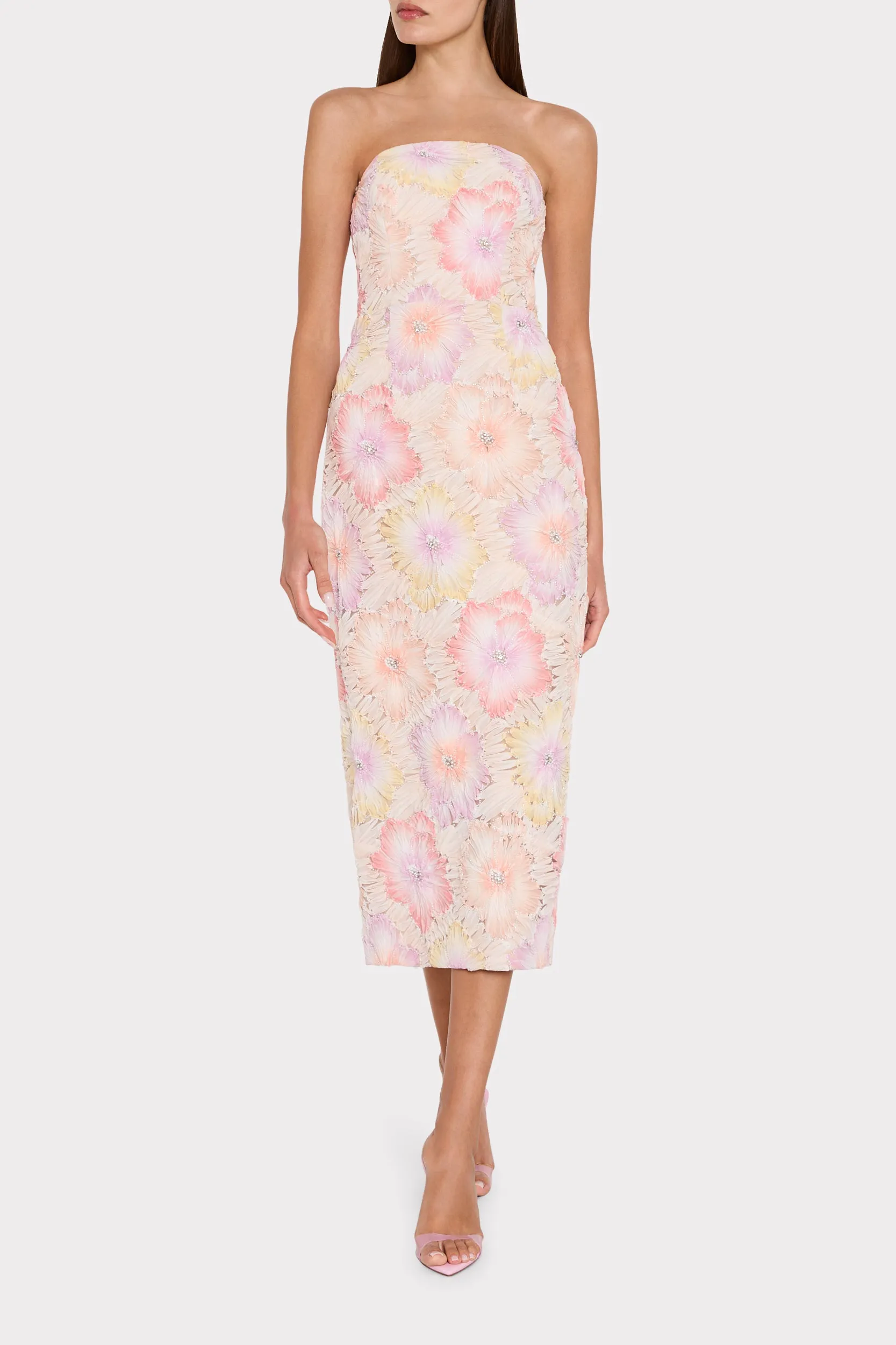 Kait Floral Embroidered Dress sold by Milly product image thumbnail 2