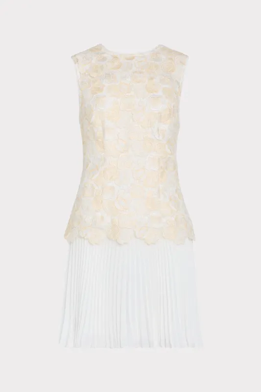 Maggie Pleated Mini Dress made by Milly