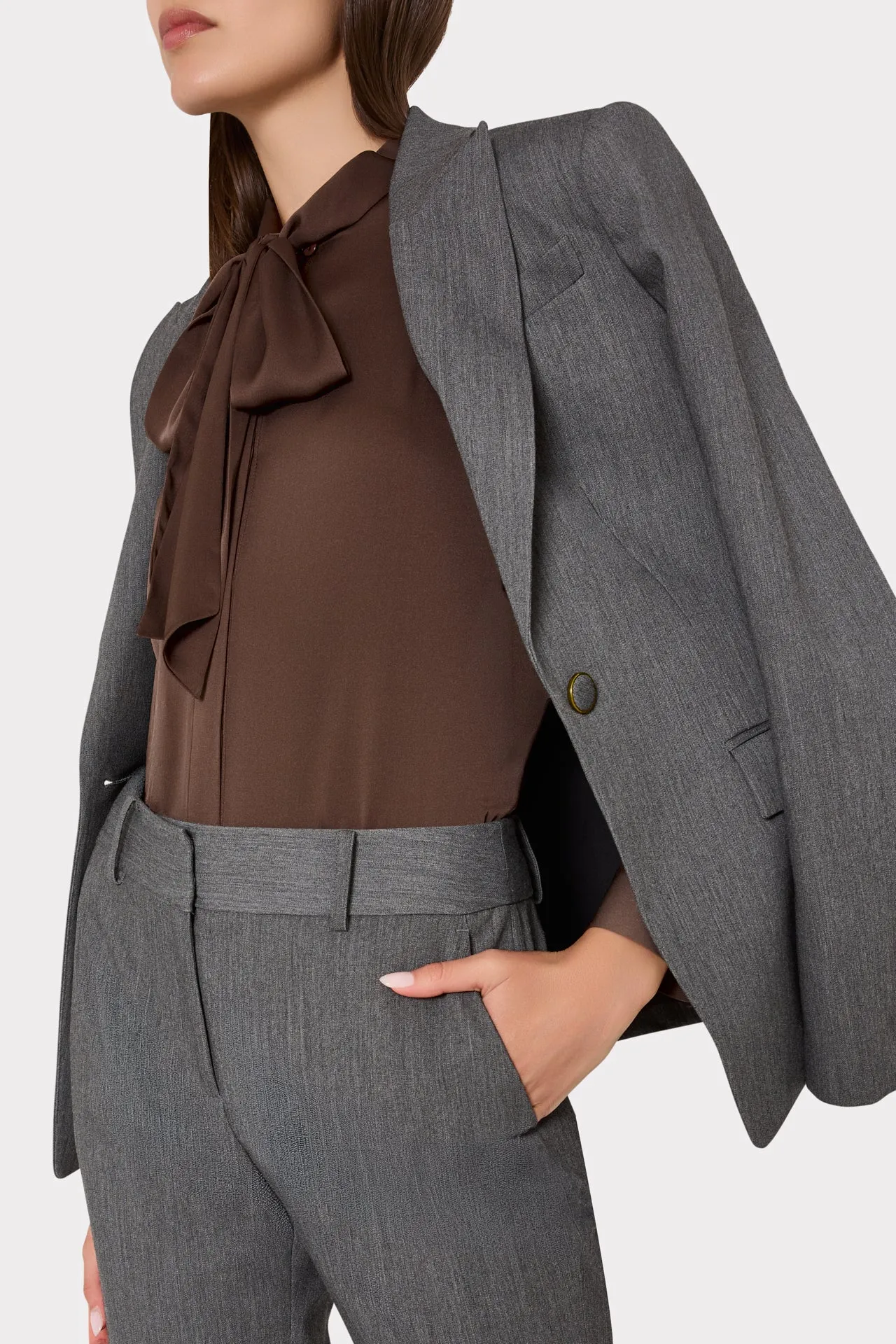 Avery Blazer sold by Milly product image thumbnail 4