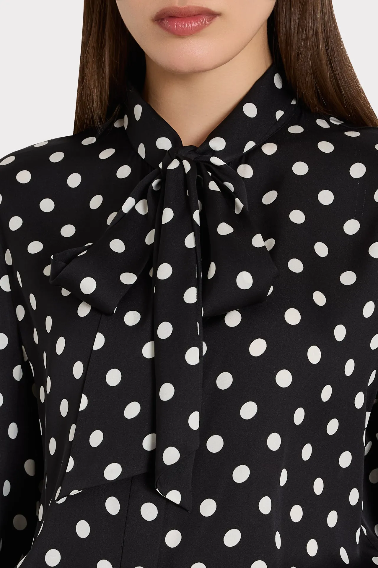 Tie Neck Polka Dot Blouse sold by Milly product image thumbnail 3