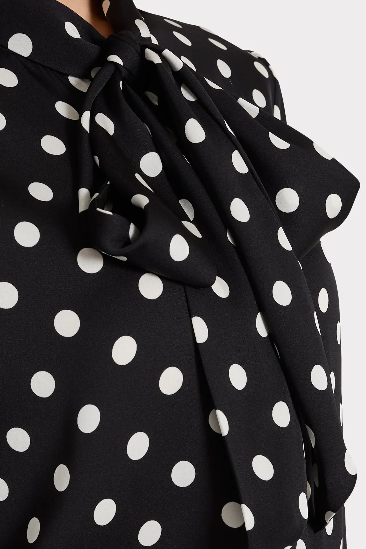Tie Neck Polka Dot Blouse sold by Milly product image thumbnail 4