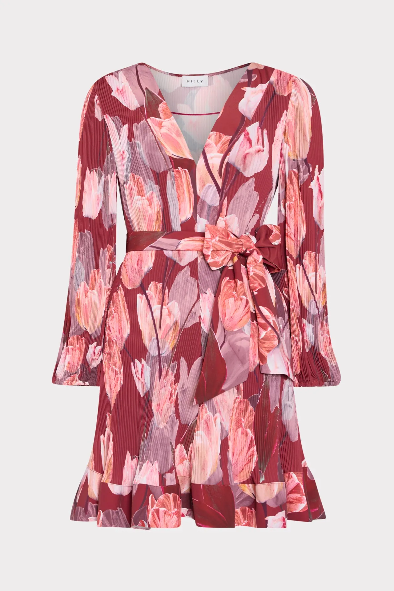 Liv Printed Pleated Dress sold by Milly