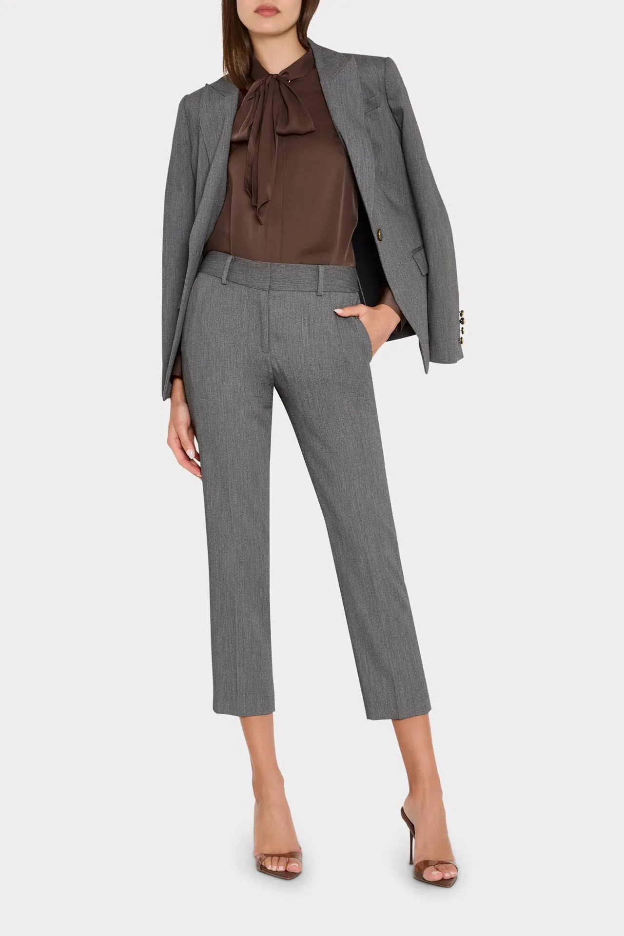 Tie Neck Silk Blouse sold by Milly product image thumbnail 3
