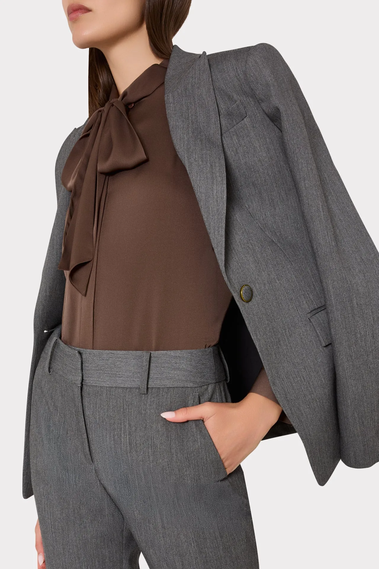 Tie Neck Silk Blouse sold by Milly product image thumbnail 4
