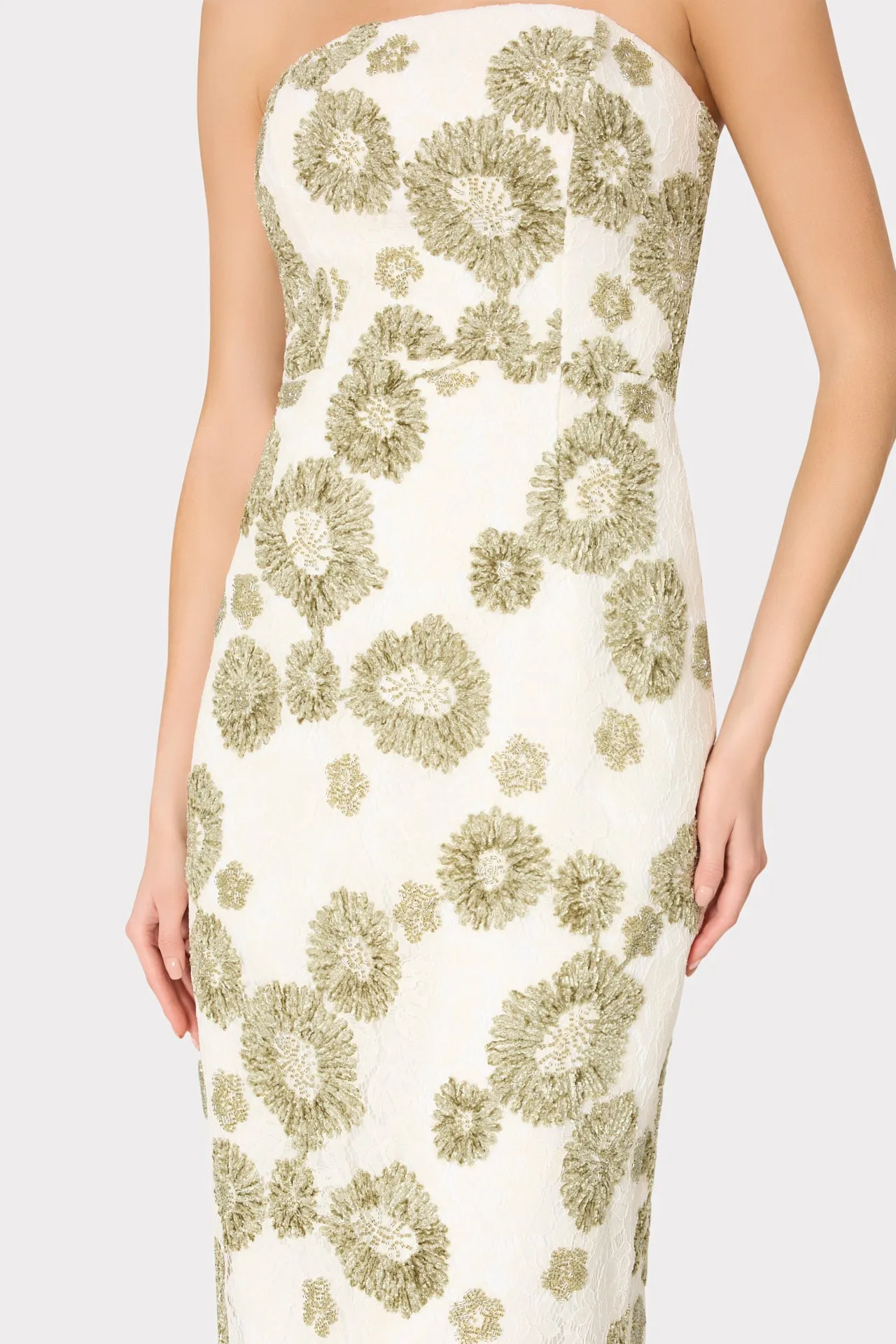 Jasmine Embroidered Lace Dress sold by Milly product image thumbnail 3
