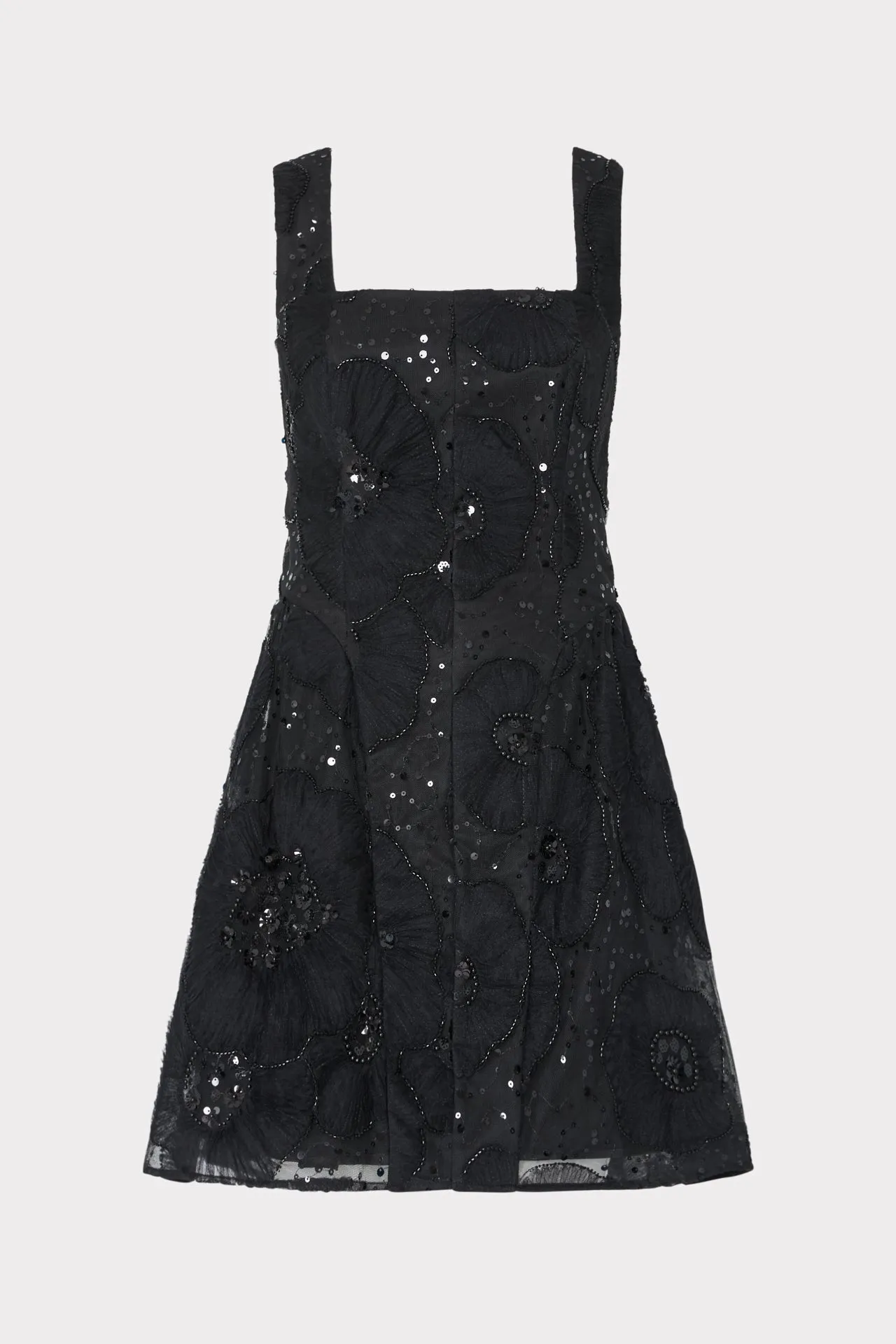 Erin Tulle Flower Beaded Mini Dress sold by Milly