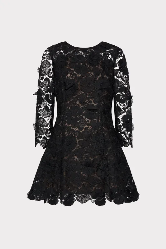 Emmie Lace Mini Dress made by Milly