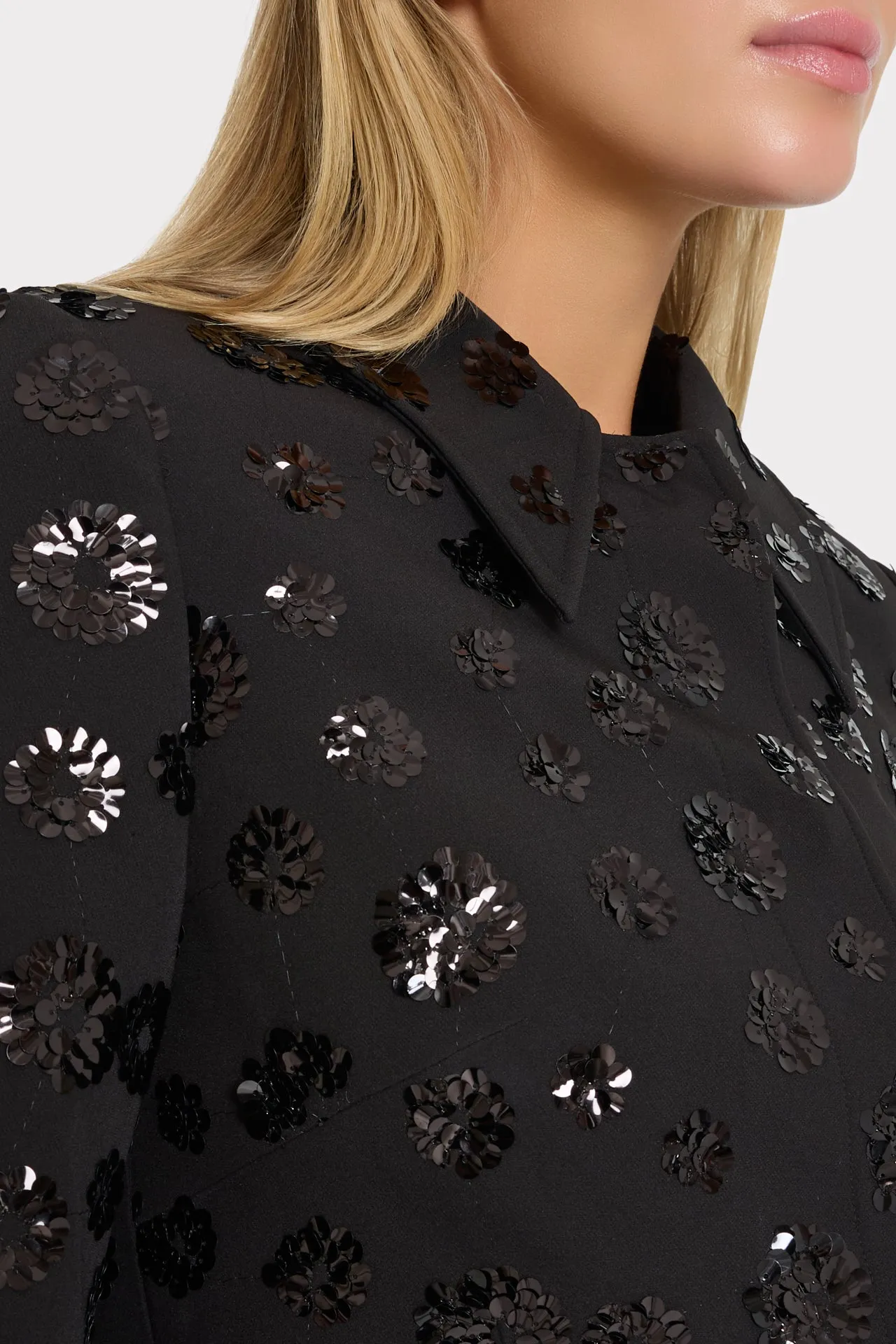 Pia Sequin Jacket sold by Milly product image thumbnail 3