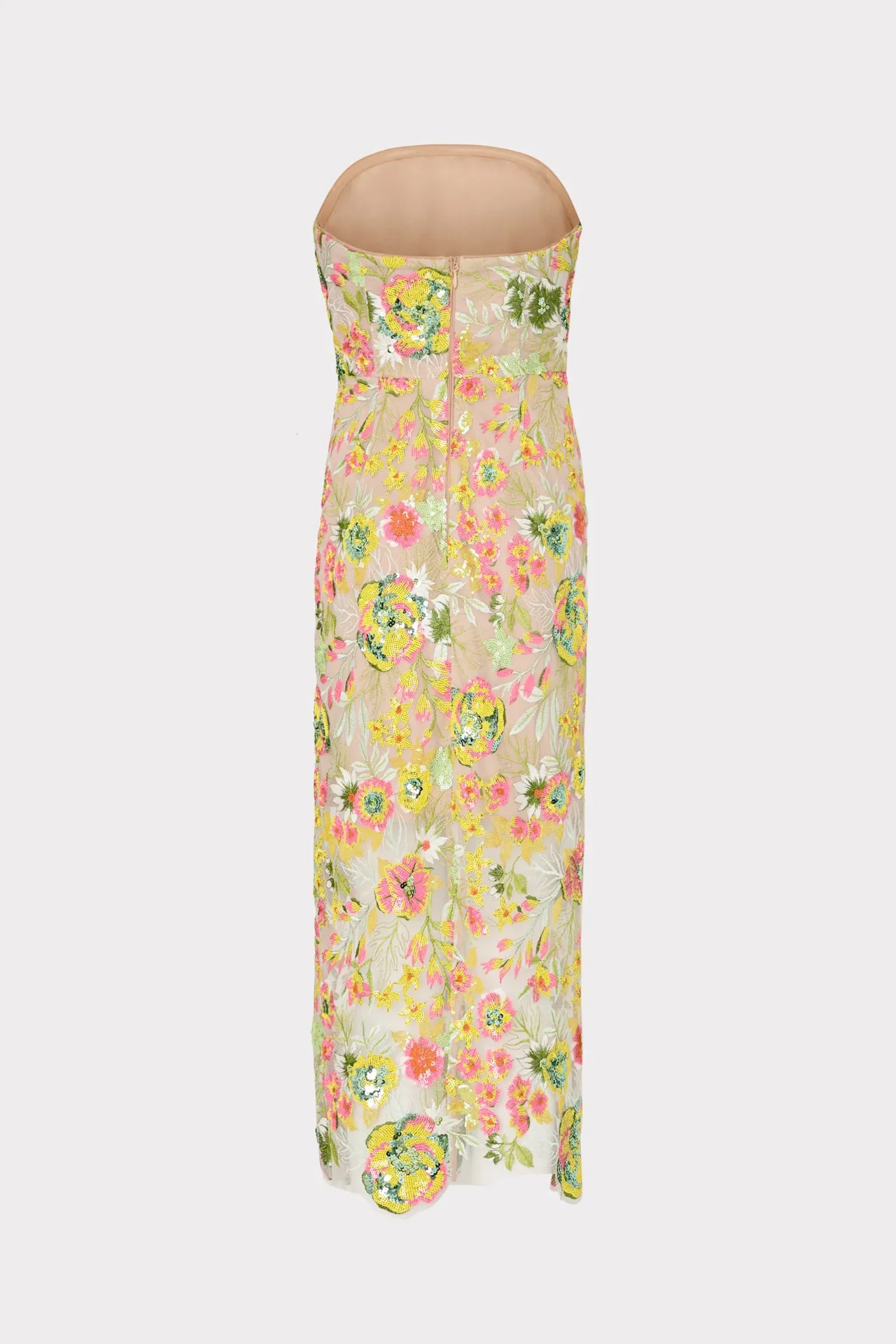 Kait Botanical Petals Sequins Dress sold by Milly product image thumbnail 5