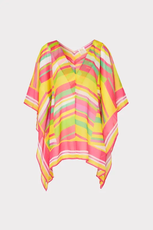 Multi Color Chevron Caftan sold by Milly