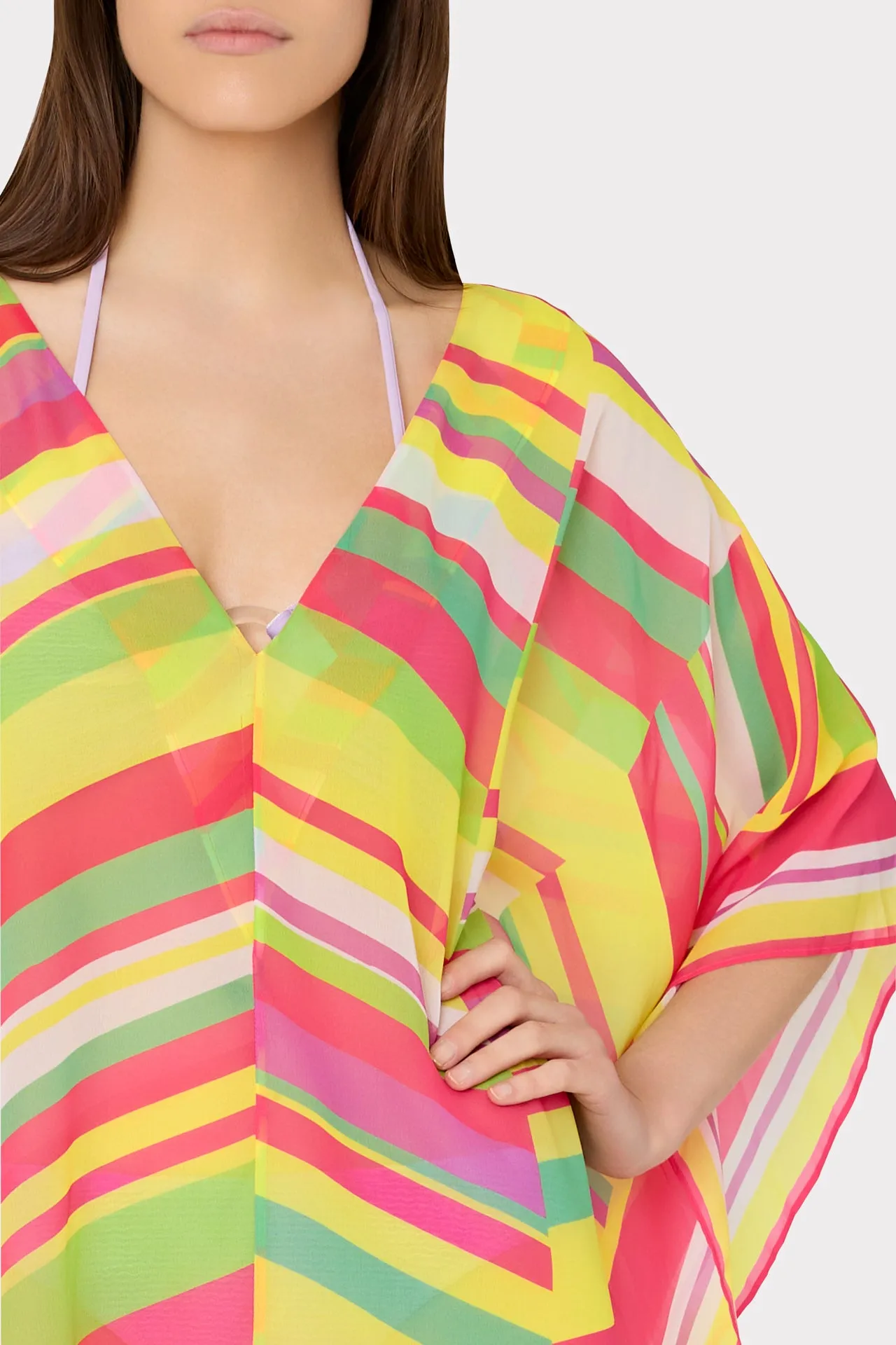 Multi Color Chevron Caftan sold by Milly product image thumbnail 3