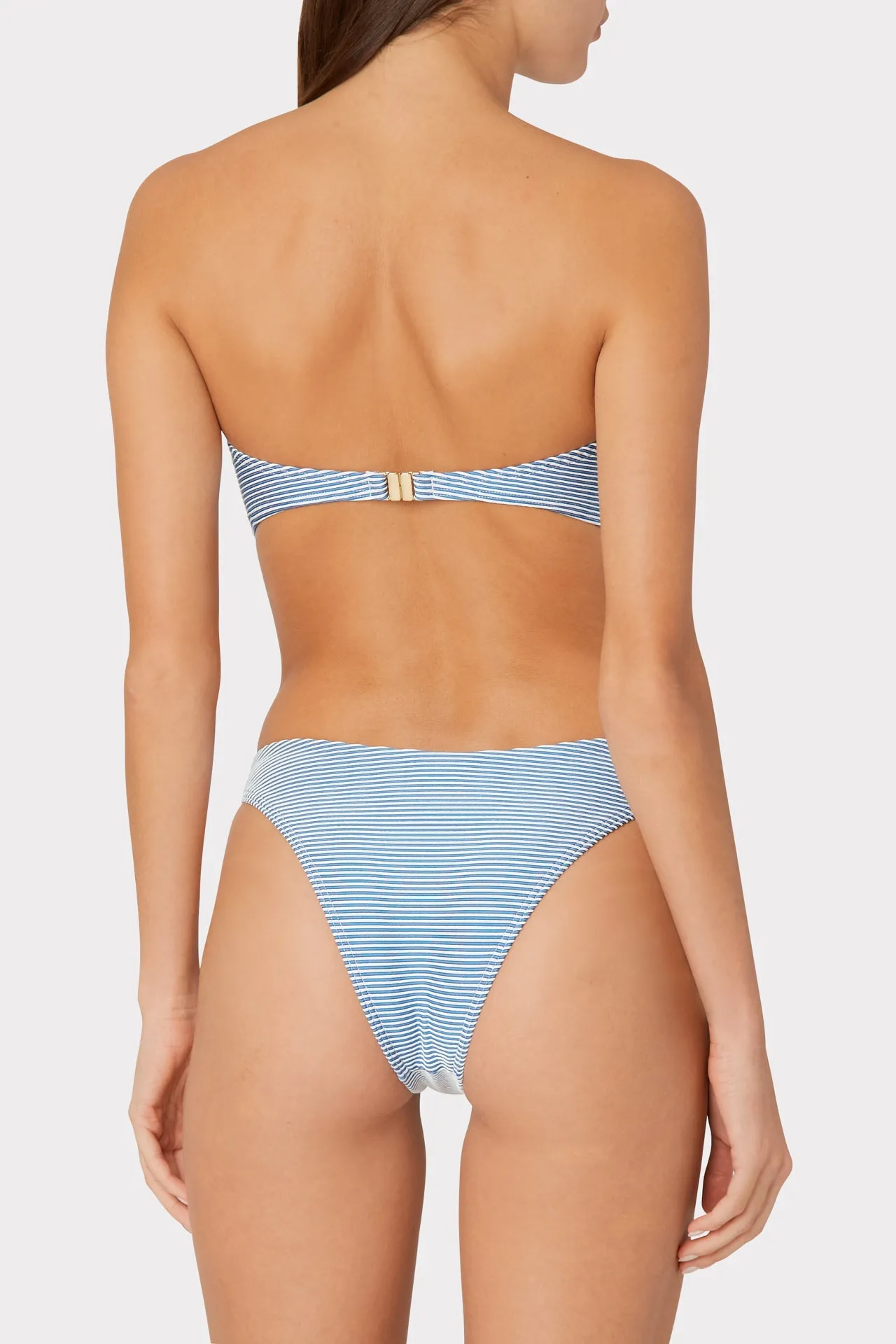 Margot Textured Stripe Bikini Bottom sold by Milly product image thumbnail 3