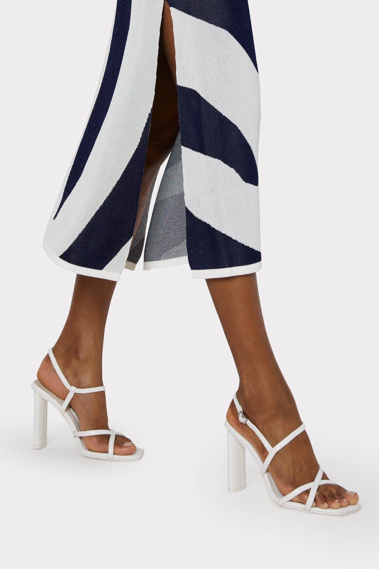 Zebra Jacquard Halter Neck Dress sold by Milly product image thumbnail 3