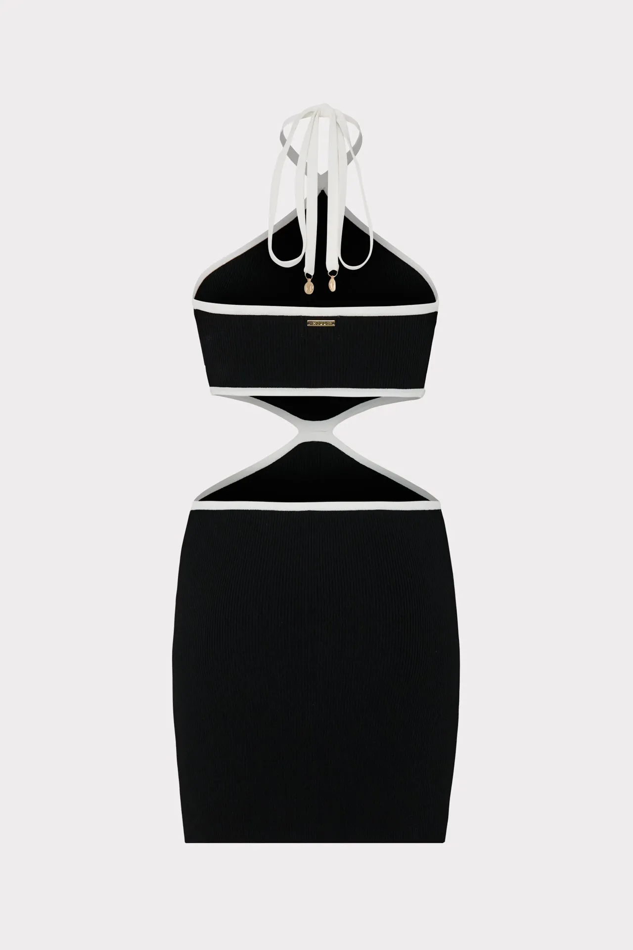 Contrast Trim Halter Mini Dress sold by Milly product image thumbnail 4