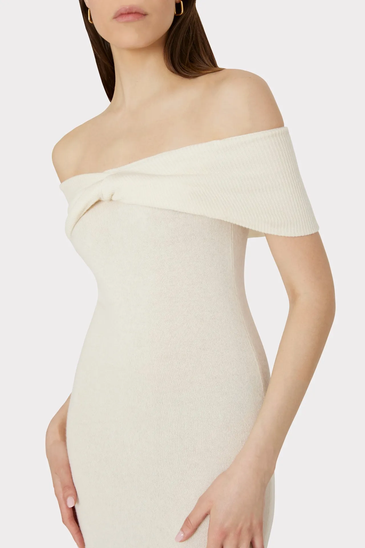 Ronan Off The Shoulder Knit Dress sold by Milly product image thumbnail 3