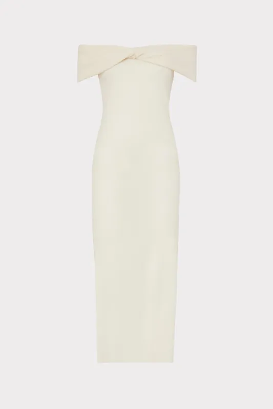 Ronan Off The Shoulder Knit Dress sold by Milly