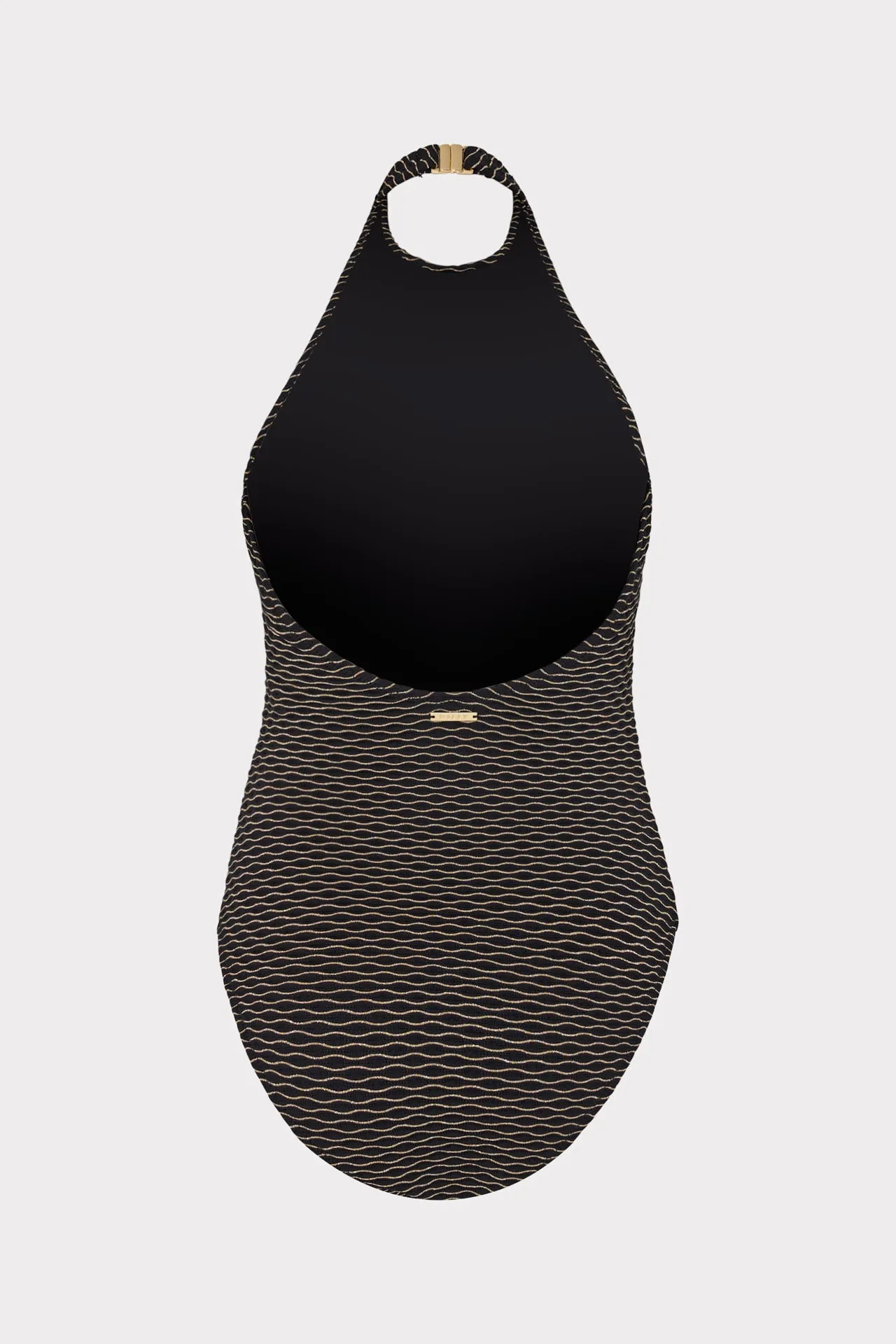 Jackie Textured Waves Halter One Piece sold by Milly product image thumbnail 4