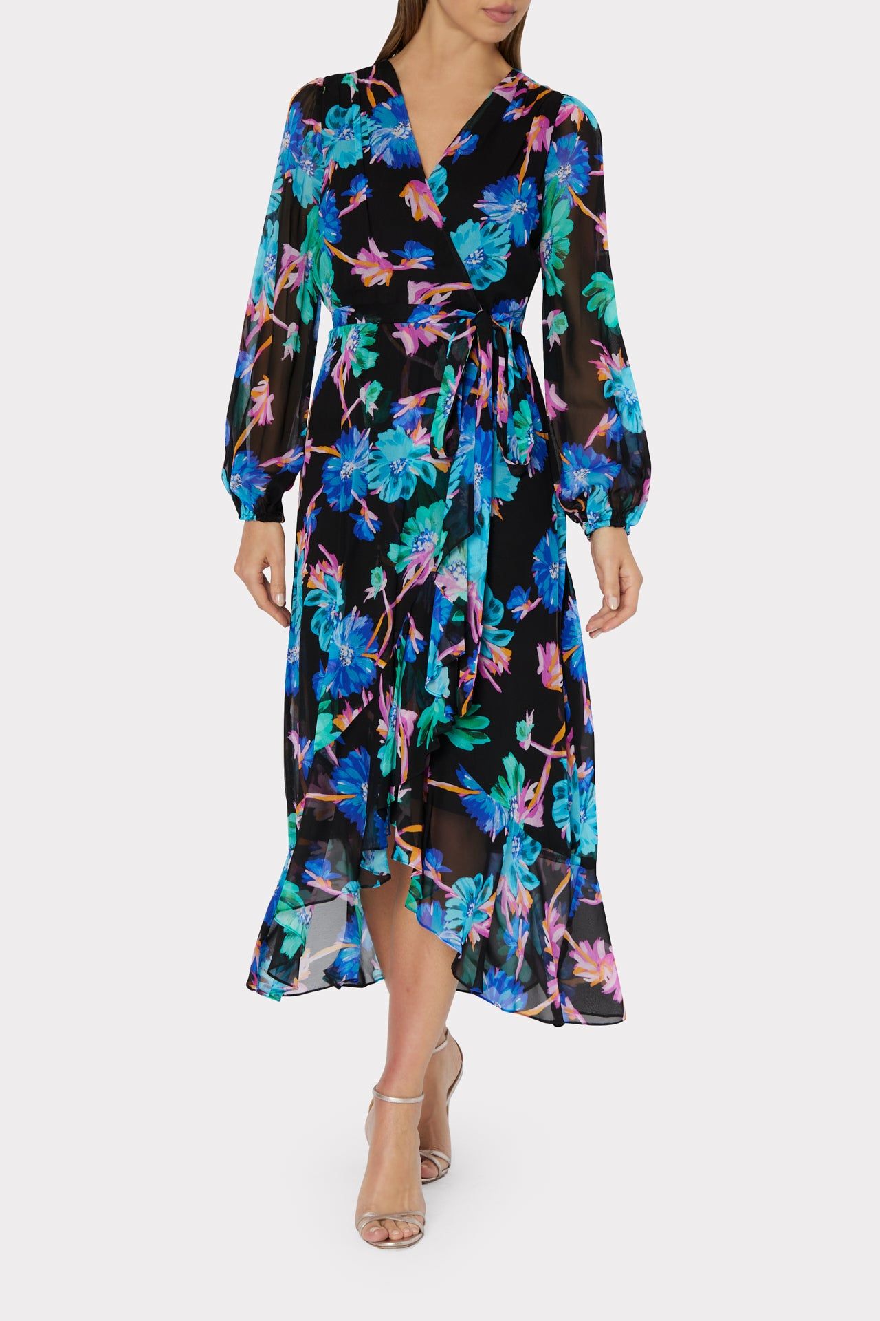 Halley Floating Cosmos Print Dress sold by Milly product image thumbnail 2