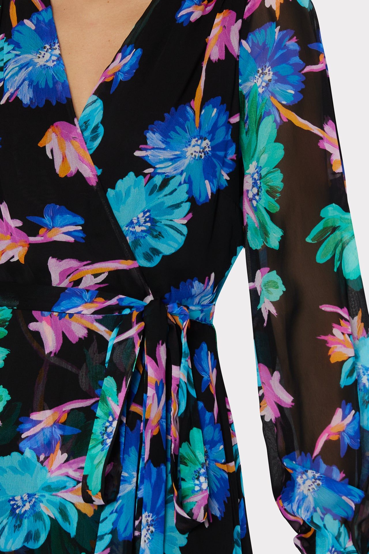 Halley Floating Cosmos Print Dress sold by Milly product image thumbnail 3