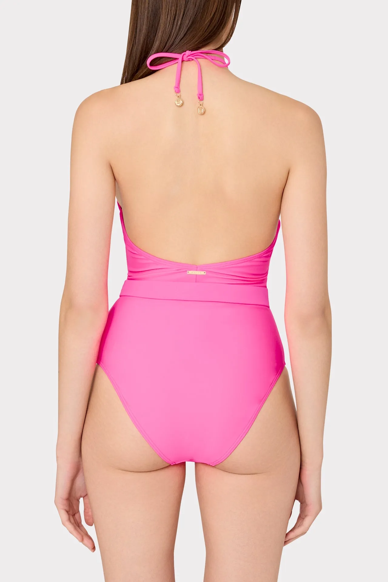 Ruched Halter One Piece sold by Milly product image thumbnail 3