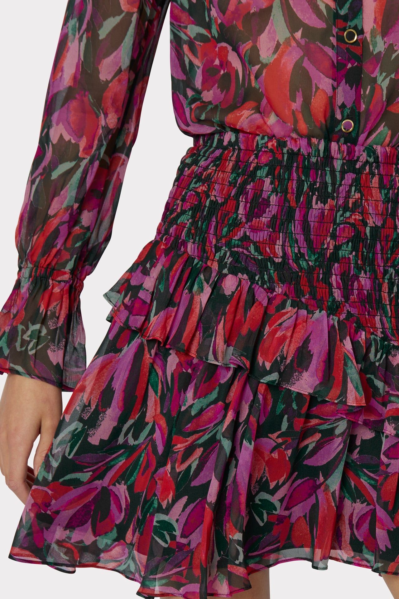 Ginny Tulip Bouquet Skirt sold by Milly product image thumbnail 3