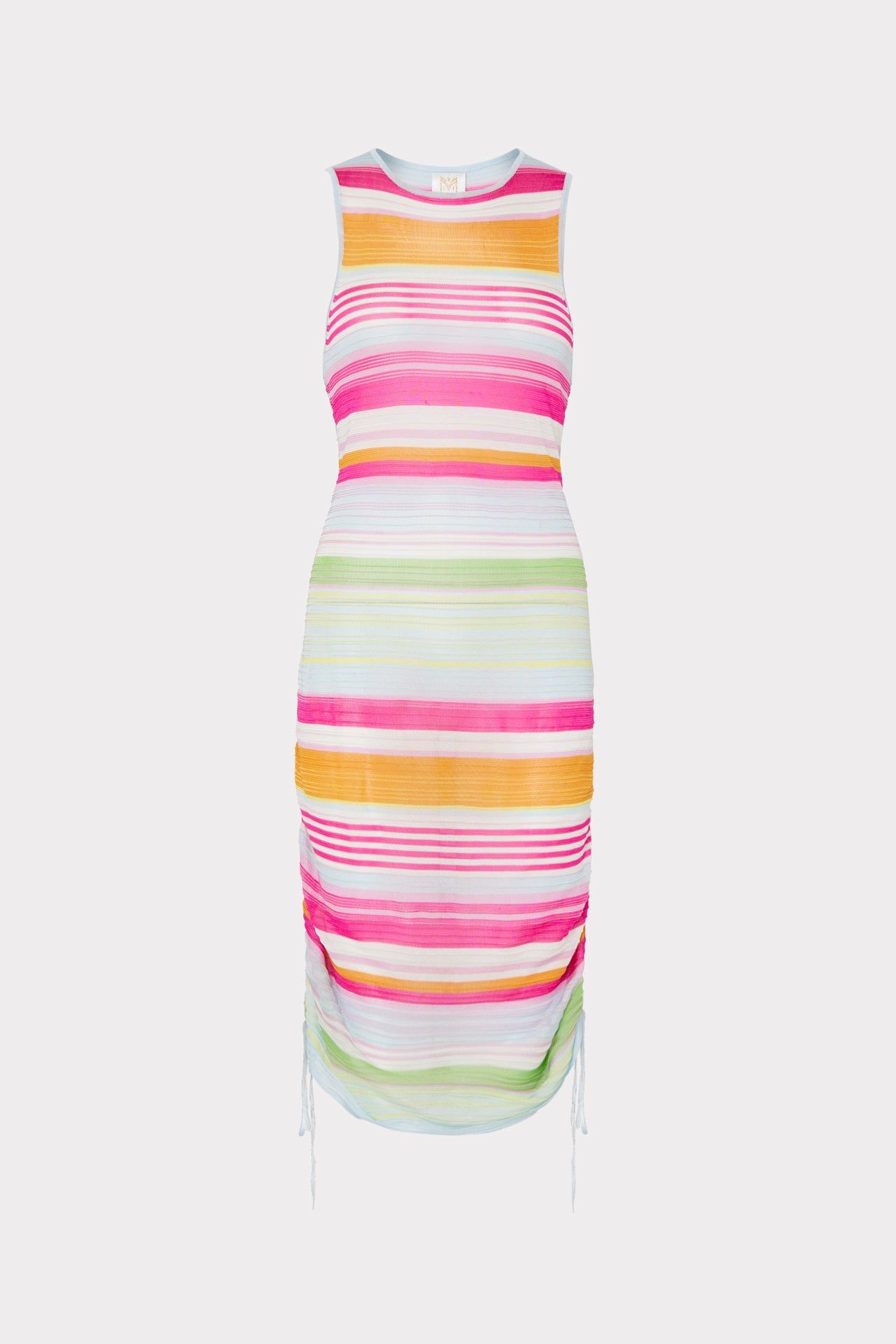 Natalie Ruched Stripe Dress sold by Milly