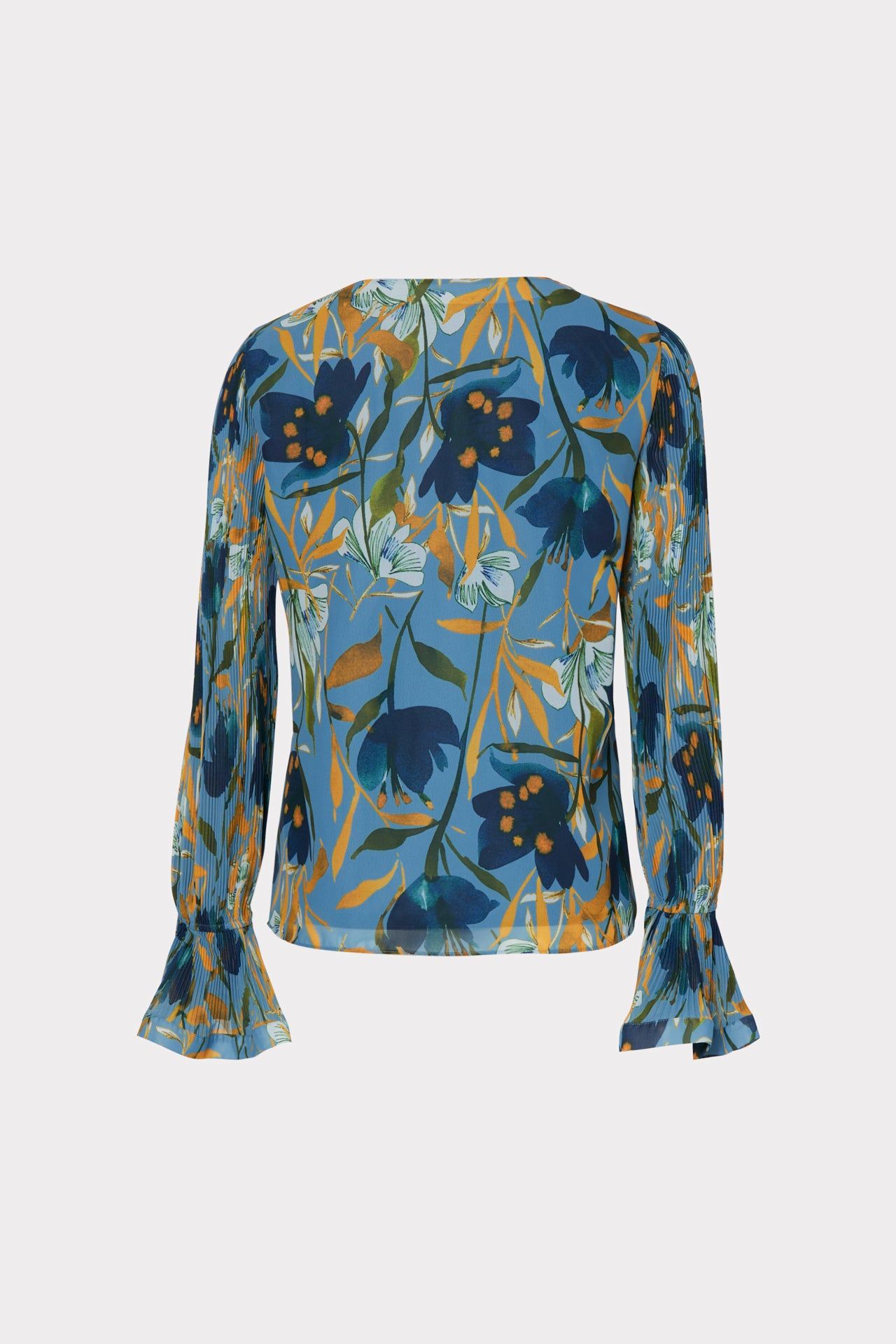 Greer Watercolor Azalea Top sold by Milly product image thumbnail 4