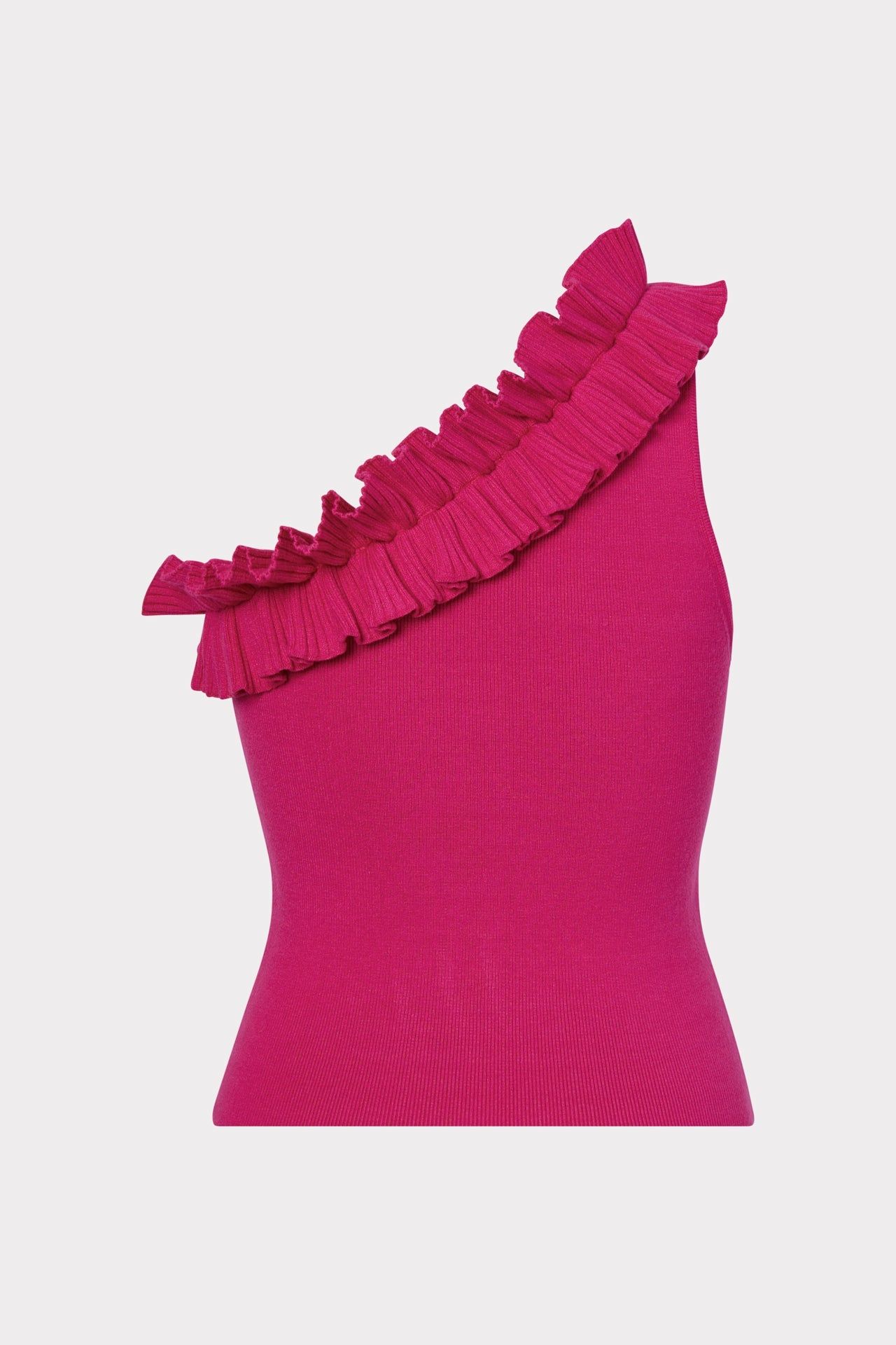 Ruffle One Shoulder Top sold by Milly product image thumbnail 4