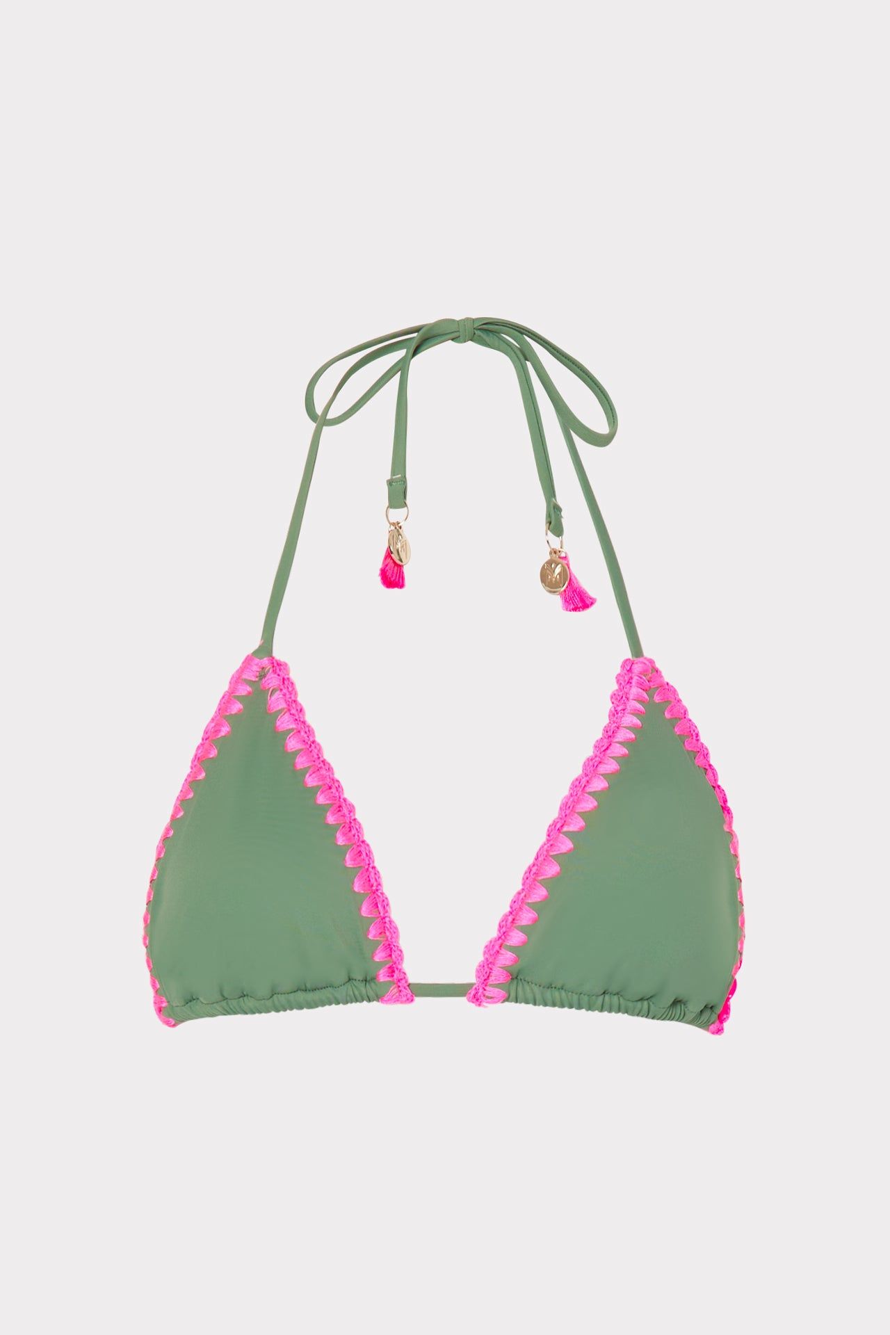 Solid Bikini Top sold by Milly