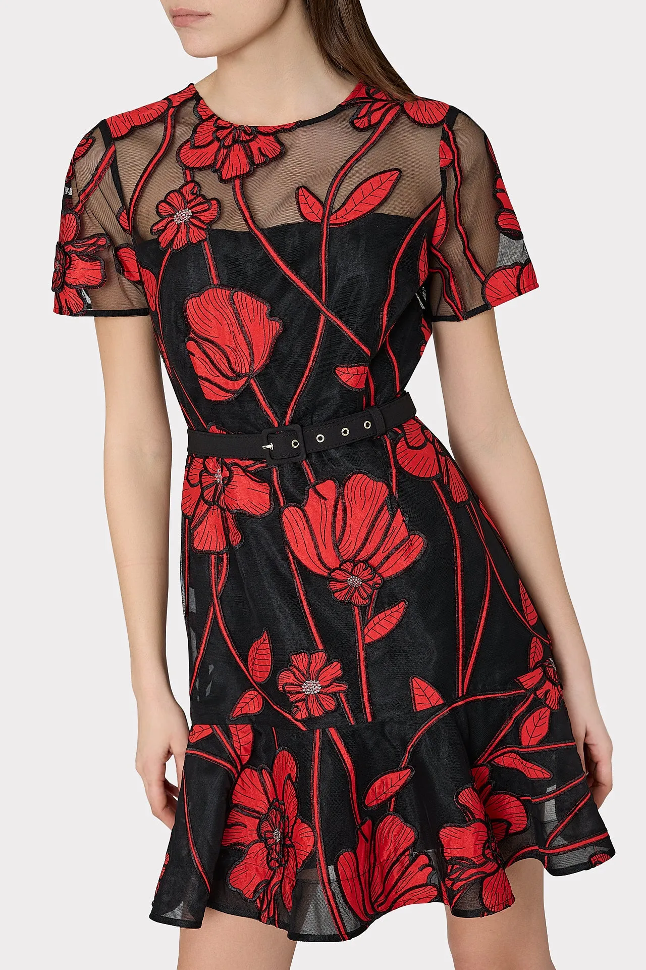 Rosie Grand Fleur Embroidered Dress sold by Milly product image thumbnail 3