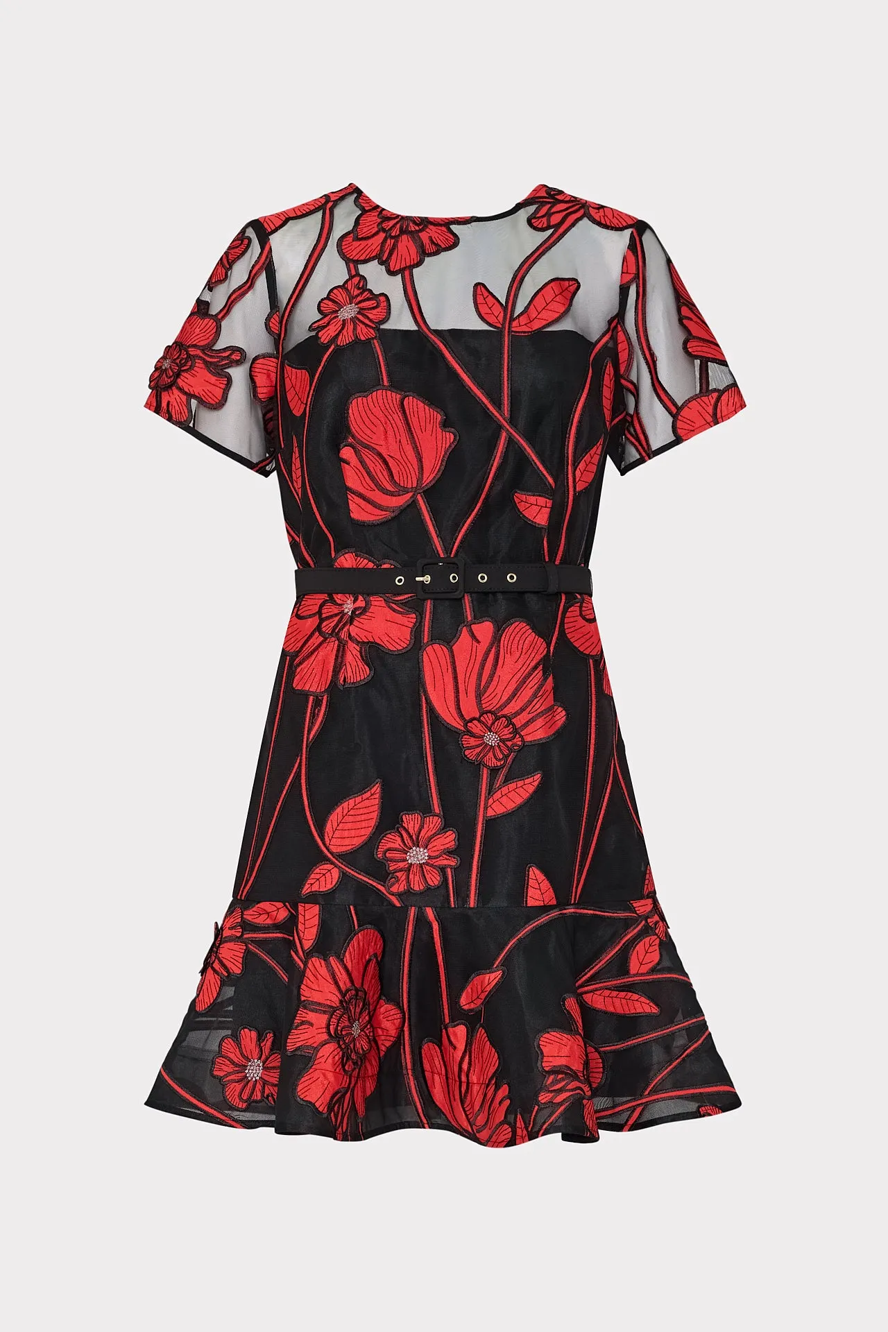 Rosie Grand Fleur Embroidered Dress sold by Milly