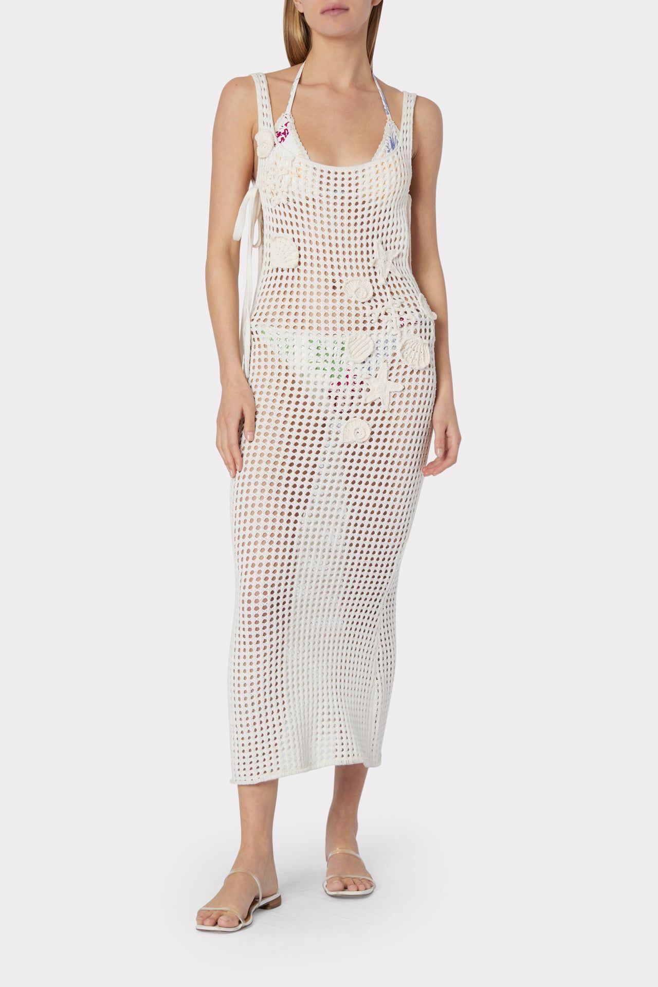 Mesh Stitch Dress With Seashell Crochet sold by Milly product image thumbnail 2