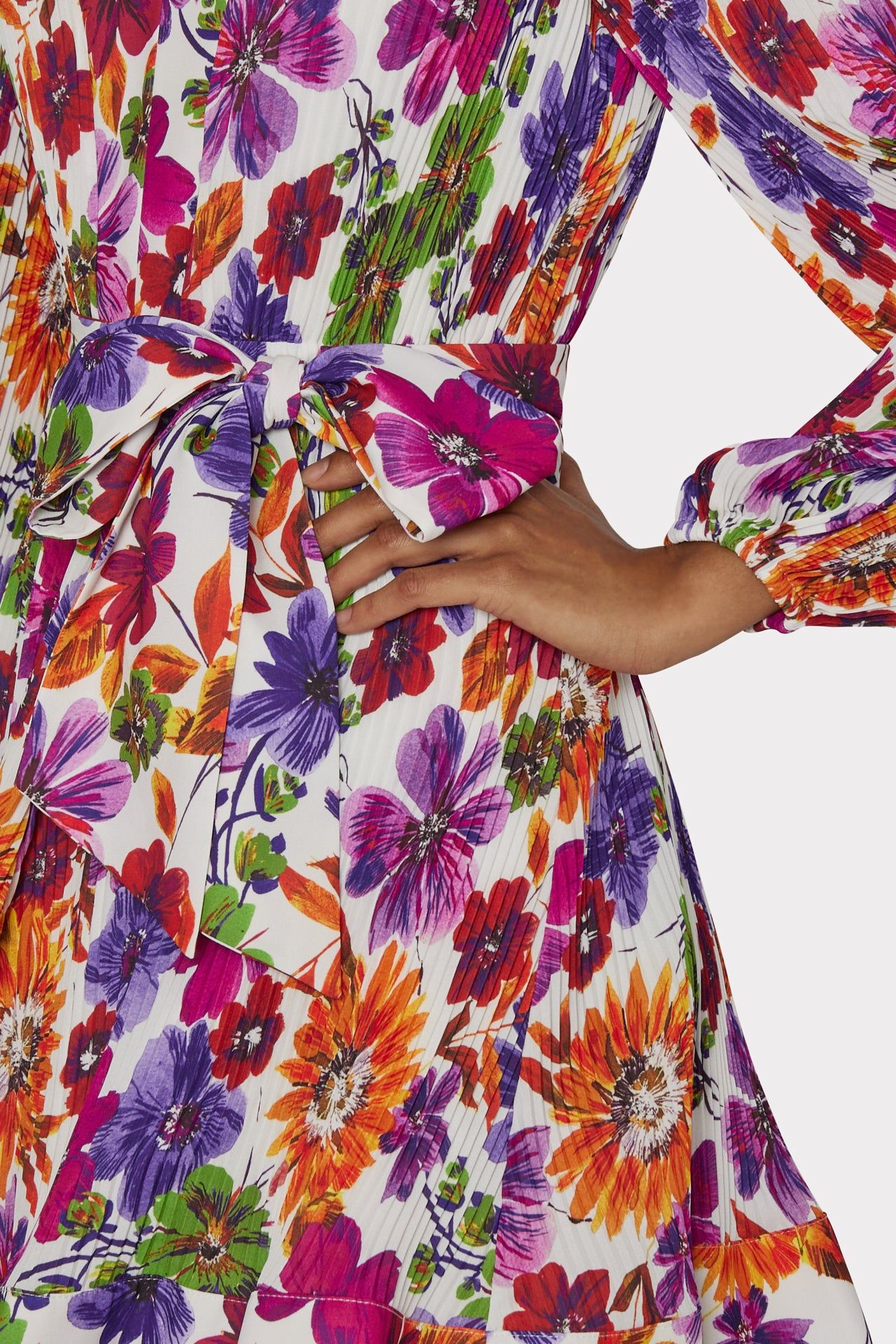 Liv Wildflower Garden Pleated Dress sold by Milly product image thumbnail 3