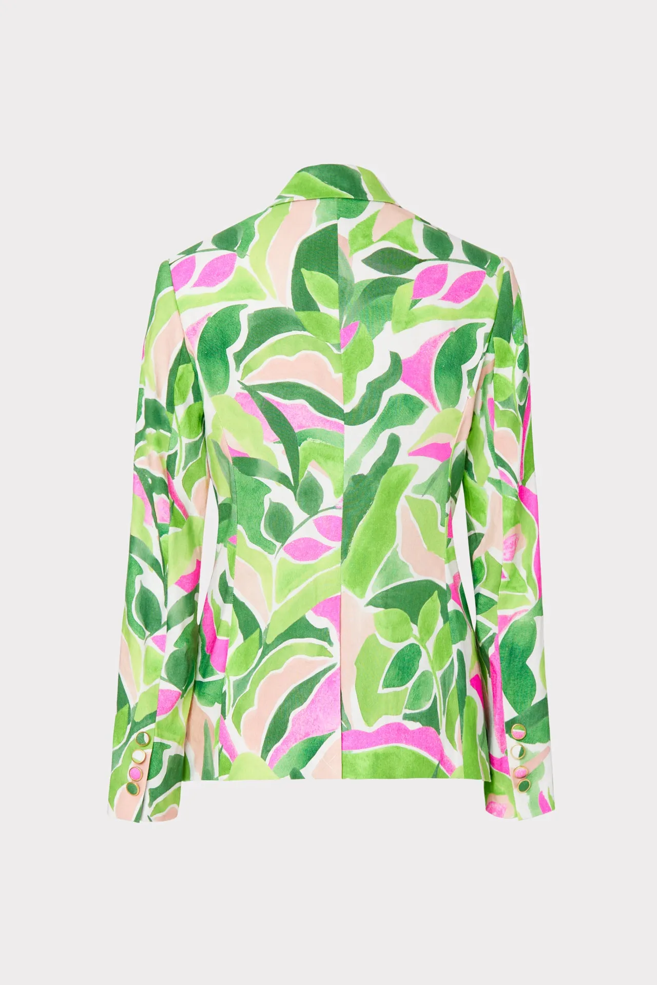 Avery Painted Bloom Linen Blazer sold by Milly product image thumbnail 4