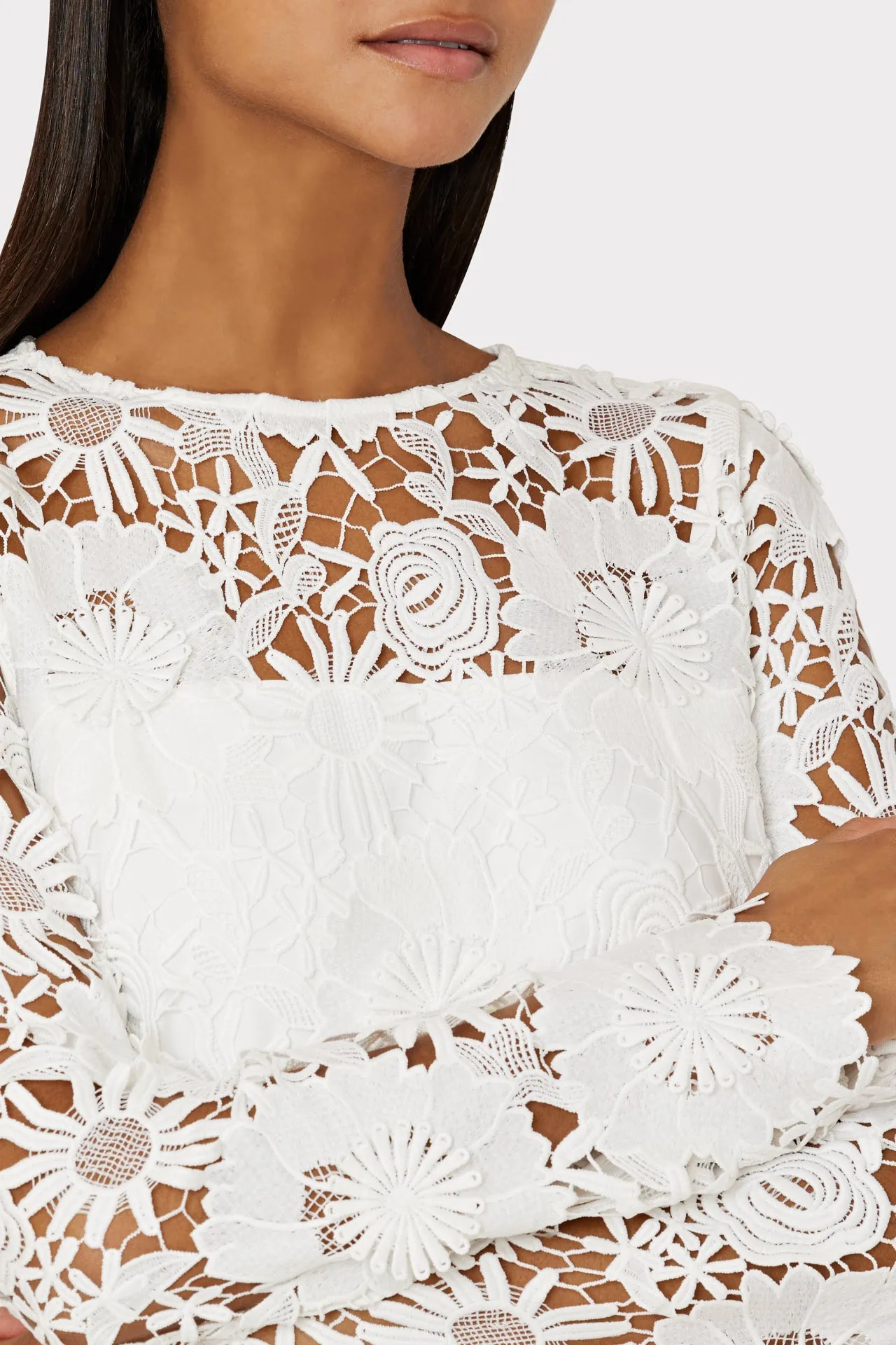 Nessa 3D Lace Dress sold by Milly product image thumbnail 3
