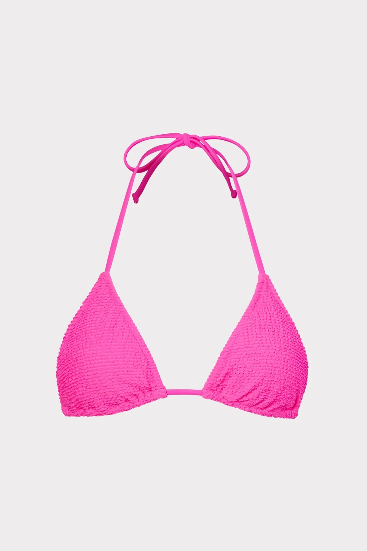 Textured Triangle Bikini Top sold by Milly