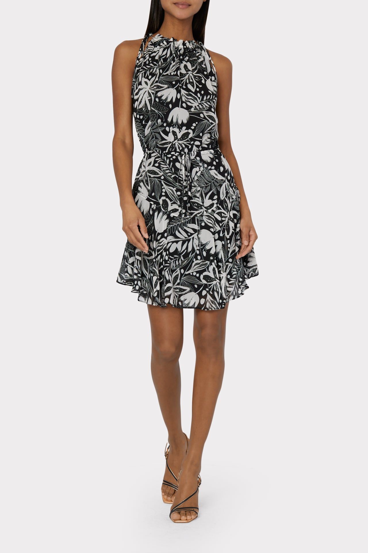 Gwin Painted Tiger Lily Dress sold by Milly product image thumbnail 2