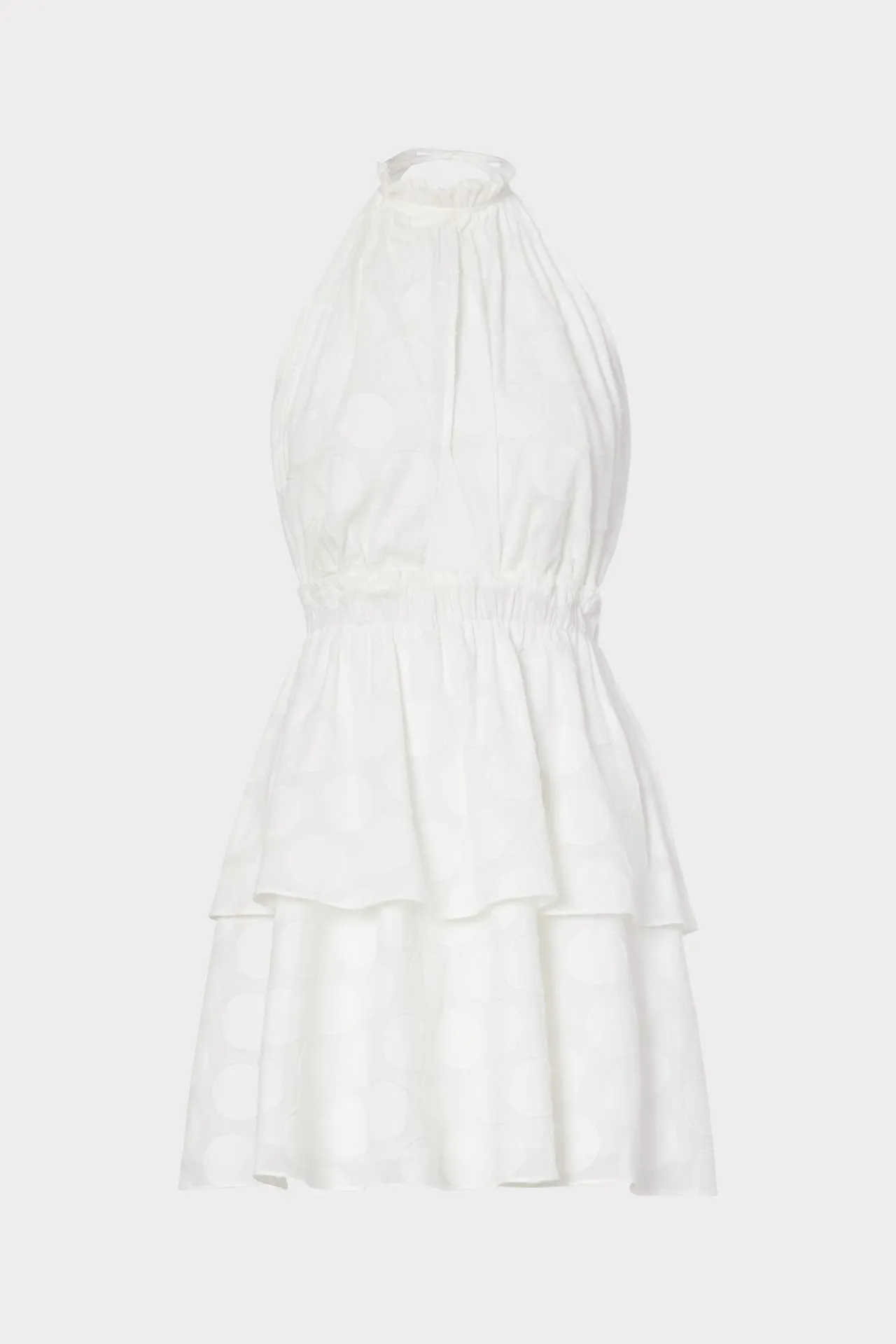 Evelia Reina Graphic Dot Clipping Dress sold by Milly