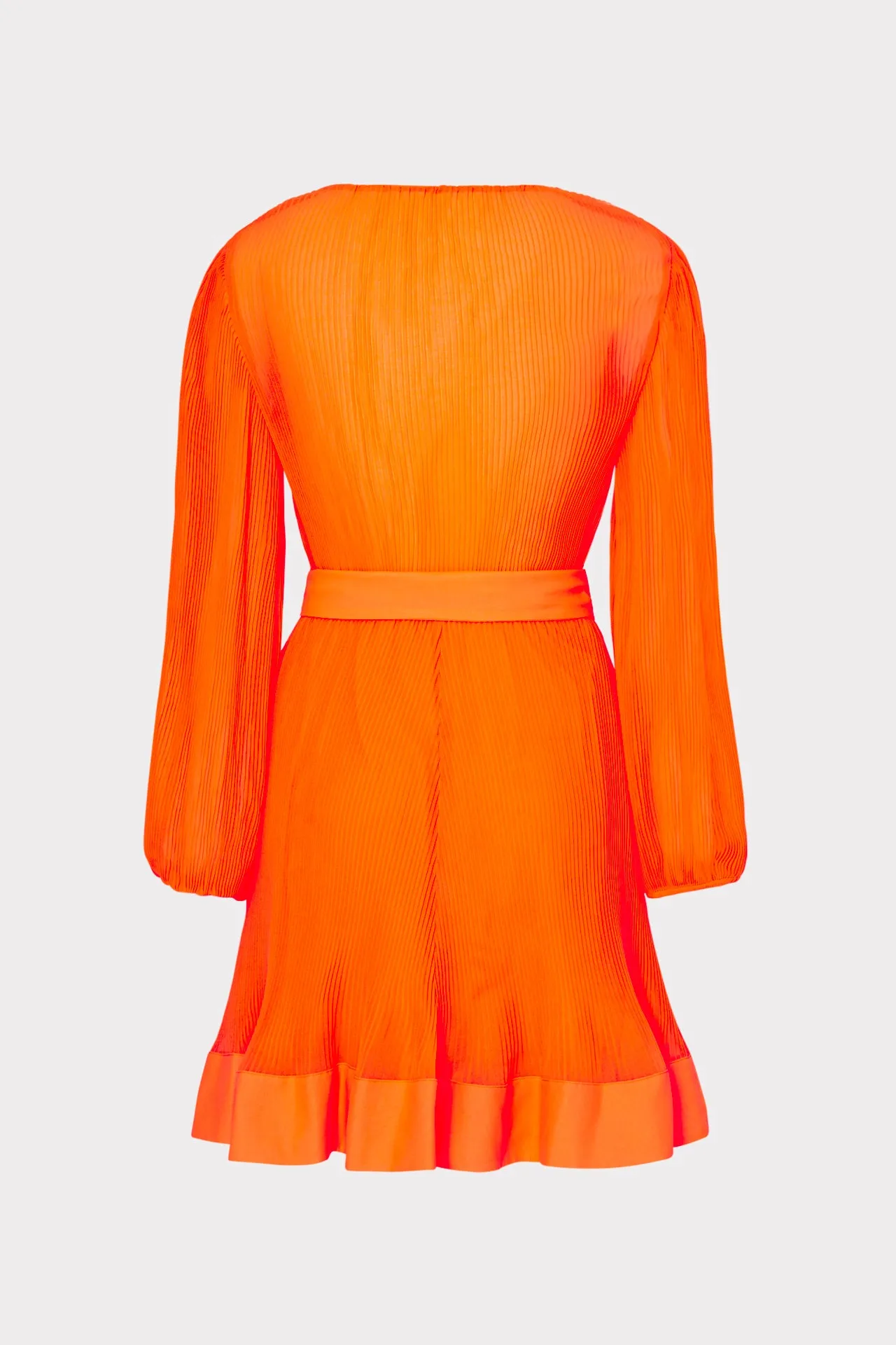 Liv Pleated Chiffon Dress sold by Milly product image thumbnail 4