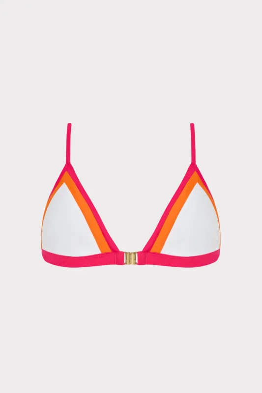 Amalfi Color Block Bikini Top sold by Milly