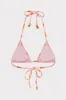 Sunset Stripe Triangle Bikini Top sold by Milly