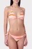 Sunset Stripe Triangle Bikini Top sold by Milly