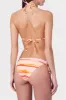 Sunset Stripe Triangle Bikini Top sold by Milly