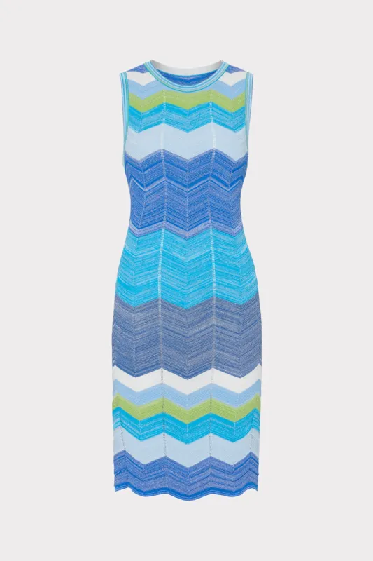 Zig Zag Knit Mini Dress sold by Milly