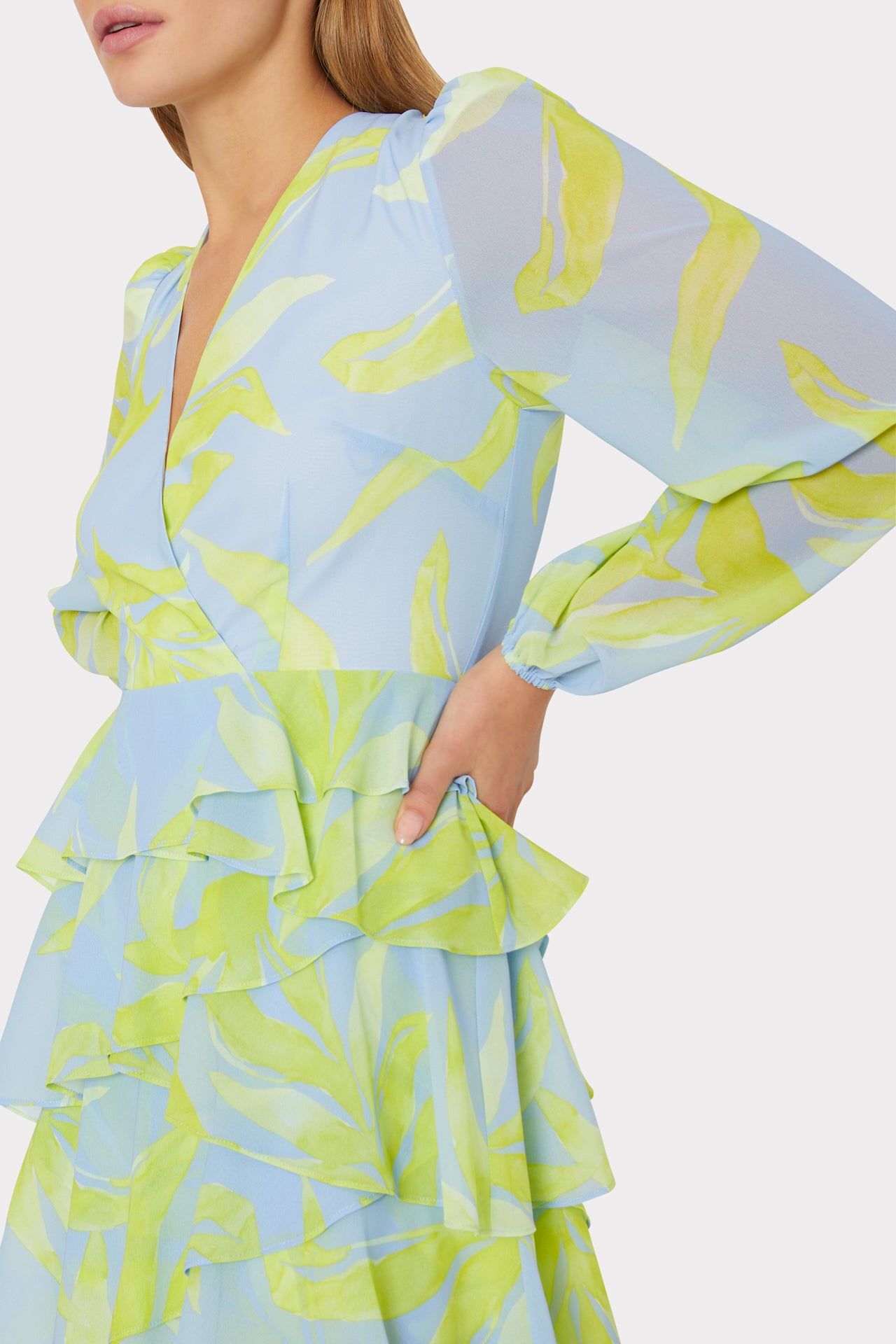 Loren Floral Skies Dress sold by Milly product image thumbnail 3