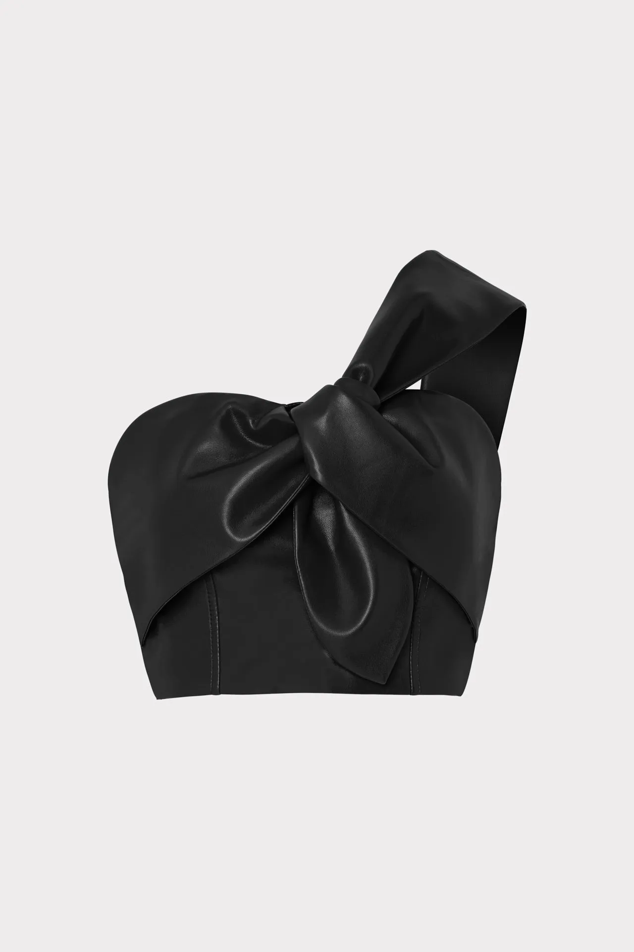 Vegan Leather Top sold by Milly