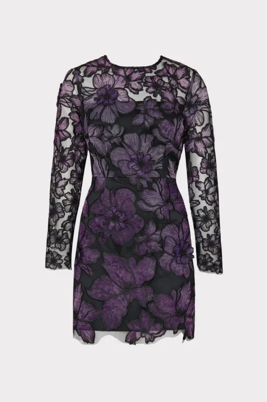 Iris 3D Floral Lace Dress sold by Milly
