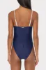 Color Block Ruched One Piece sold by Milly